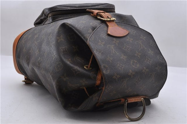 Authentic Louis Vuitton Monogram Montsouris GM Backpack M51135 LV 4427D
