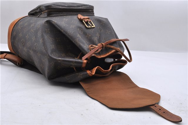 Authentic Louis Vuitton Monogram Montsouris GM Backpack M51135 LV 4427D
