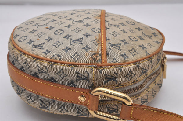 Auth Louis Vuitton Monogram Mini Jeanne GM Shoulder Bag M92000 Blue Junk 4429I