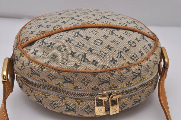 Auth Louis Vuitton Monogram Mini Jeanne GM Shoulder Bag M92000 Blue Junk 4429I
