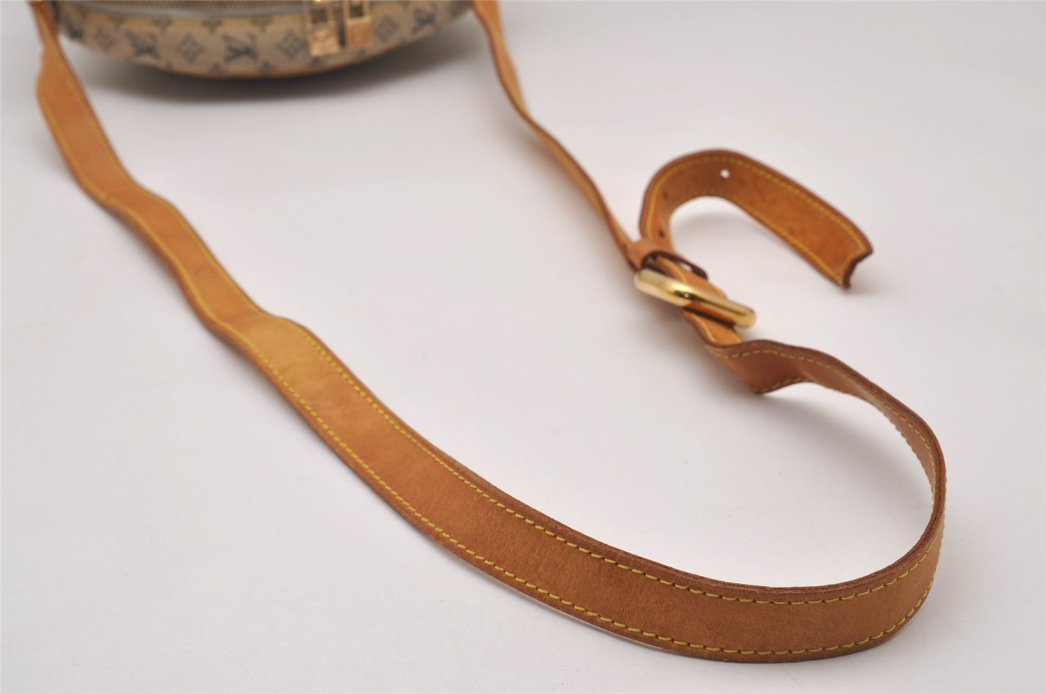 Auth Louis Vuitton Monogram Mini Jeanne GM Shoulder Bag M92000 Blue Junk 4429I