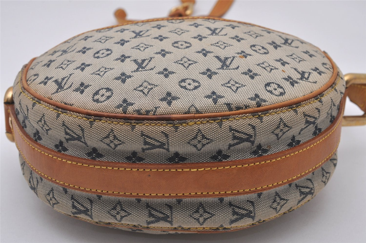 Auth Louis Vuitton Monogram Mini Jeanne GM Shoulder Bag M92000 Blue Junk 4429I