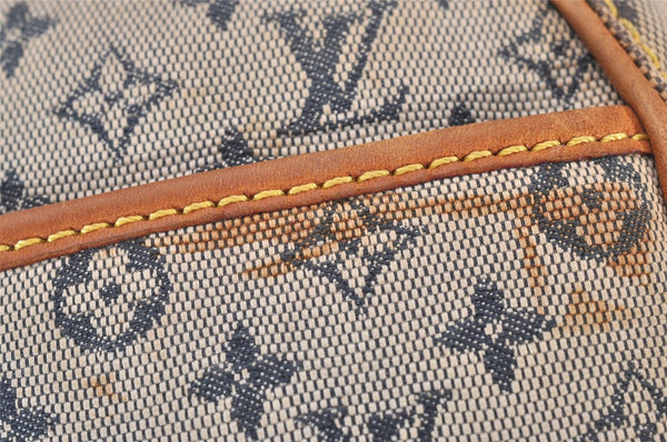 Auth Louis Vuitton Monogram Mini Jeanne GM Shoulder Bag M92000 Blue Junk 4429I