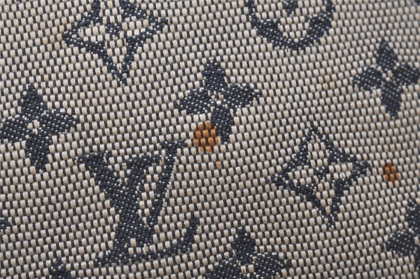 Auth Louis Vuitton Monogram Mini Jeanne GM Shoulder Bag M92000 Blue Junk 4429I