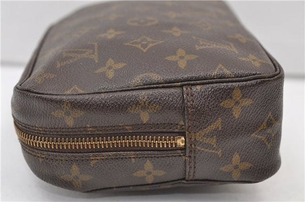 Auth Louis Vuitton Monogram Trousse Toilette 23 Clutch Hand Bag M47524 LV 4430E