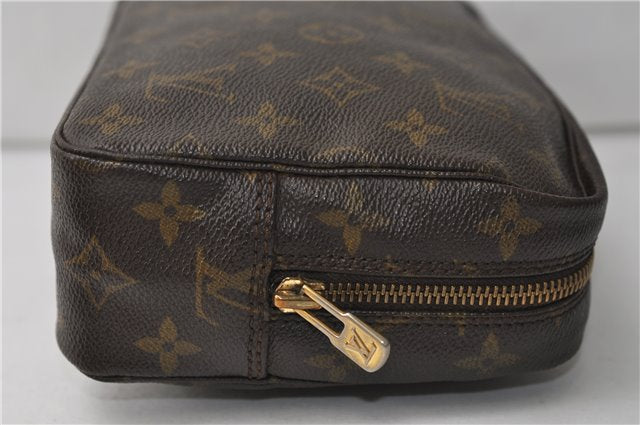 Auth Louis Vuitton Monogram Trousse Toilette 23 Clutch Hand Bag M47524 LV 4430E