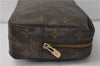 Auth Louis Vuitton Monogram Trousse Toilette 23 Clutch Hand Bag M47524 LV 4430E