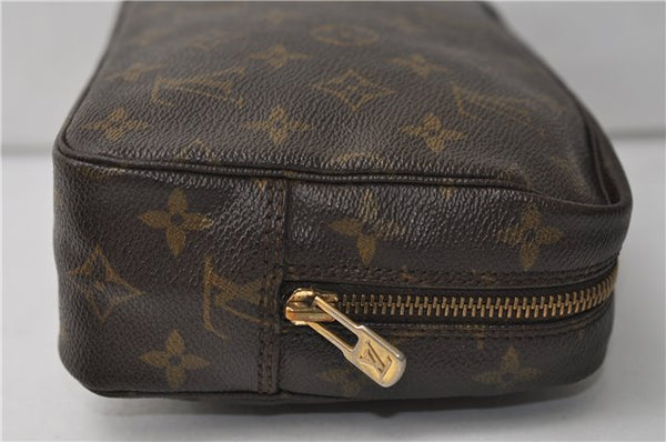 Auth Louis Vuitton Monogram Trousse Toilette 23 Clutch Hand Bag M47524 LV 4430E