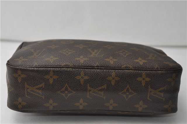 Auth Louis Vuitton Monogram Trousse Toilette 23 Clutch Hand Bag M47524 LV 4430E