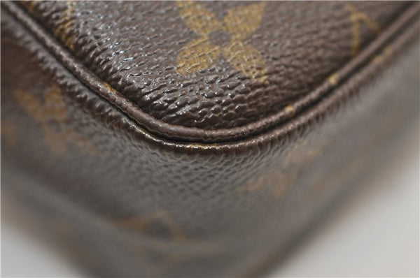 Auth Louis Vuitton Monogram Trousse Toilette 23 Clutch Hand Bag M47524 LV 4430E