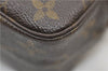 Auth Louis Vuitton Monogram Trousse Toilette 23 Clutch Hand Bag M47524 LV 4430E