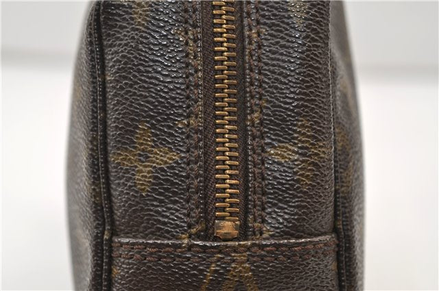 Auth Louis Vuitton Monogram Trousse Toilette 23 Clutch Hand Bag M47524 LV 4430E