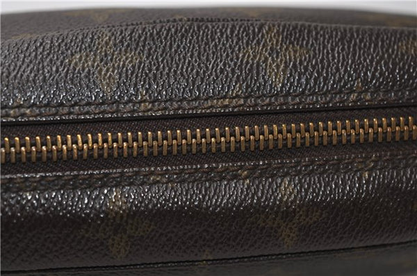 Auth Louis Vuitton Monogram Trousse Toilette 23 Clutch Hand Bag M47524 LV 4430E