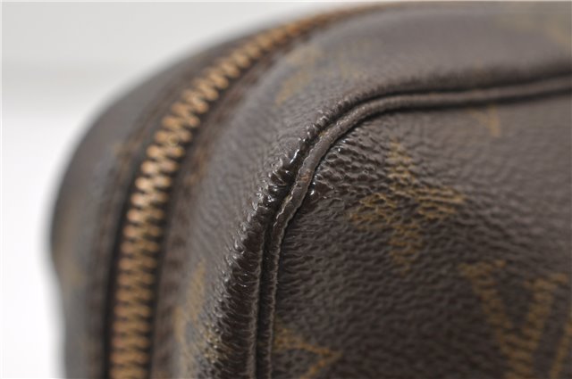 Auth Louis Vuitton Monogram Trousse Toilette 23 Clutch Hand Bag M47524 LV 4430E