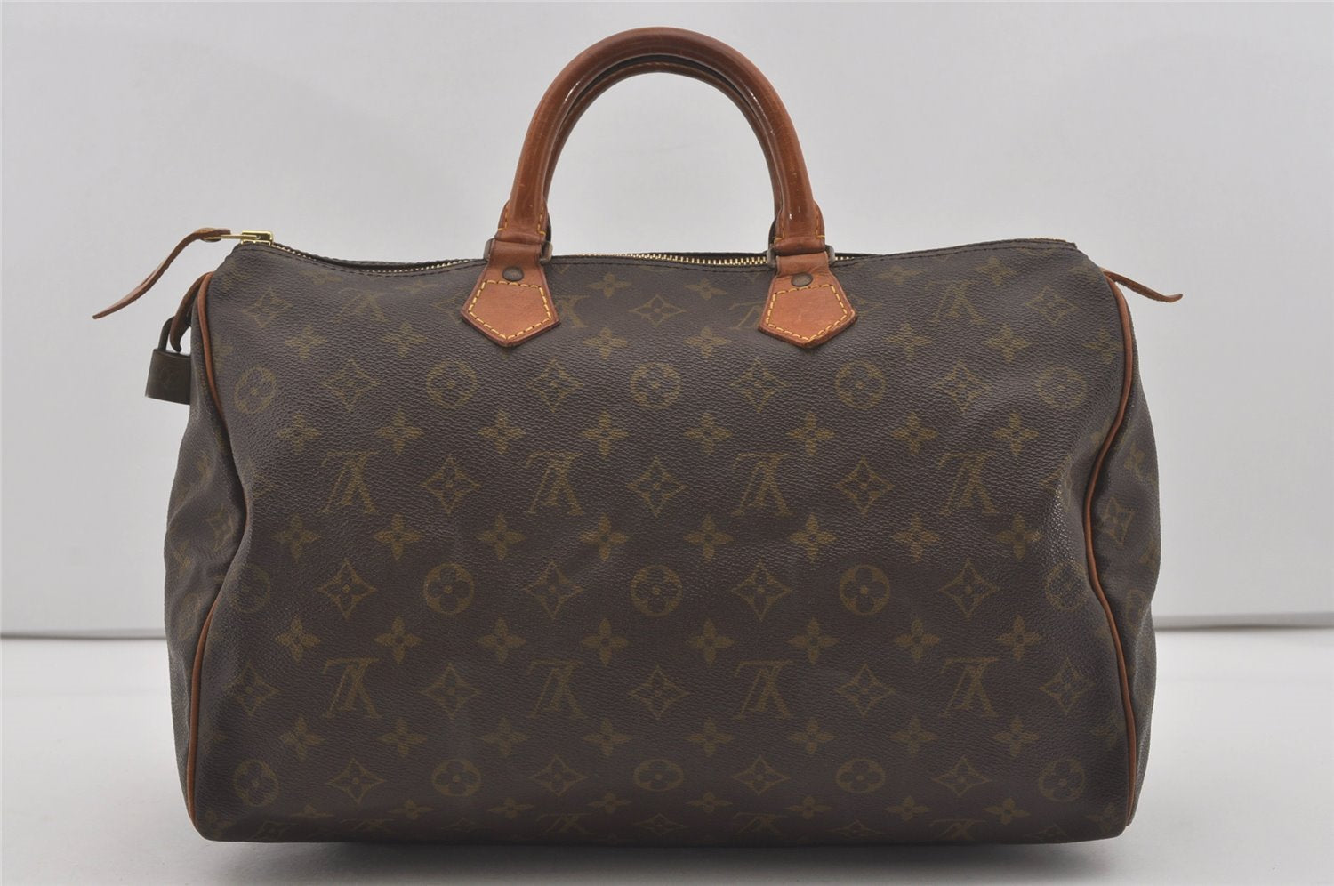 Authentic Louis Vuitton Monogram Speedy 35 Hand Boston Bag Old Model LV 4430I