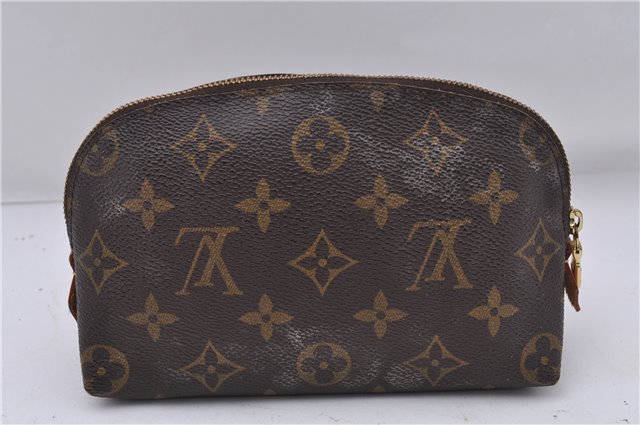 Authentic Louis Vuitton Monogram Pochette Cosmetic Pouch M47515 LV 4432D