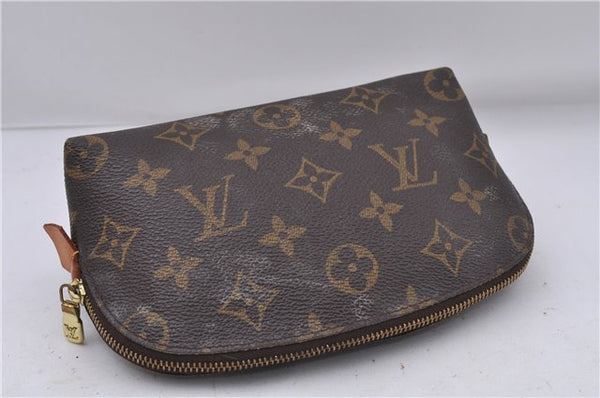 Authentic Louis Vuitton Monogram Pochette Cosmetic Pouch M47515 LV 4432D