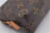 Authentic Louis Vuitton Monogram Pochette Cosmetic Pouch M47515 LV 4432D
