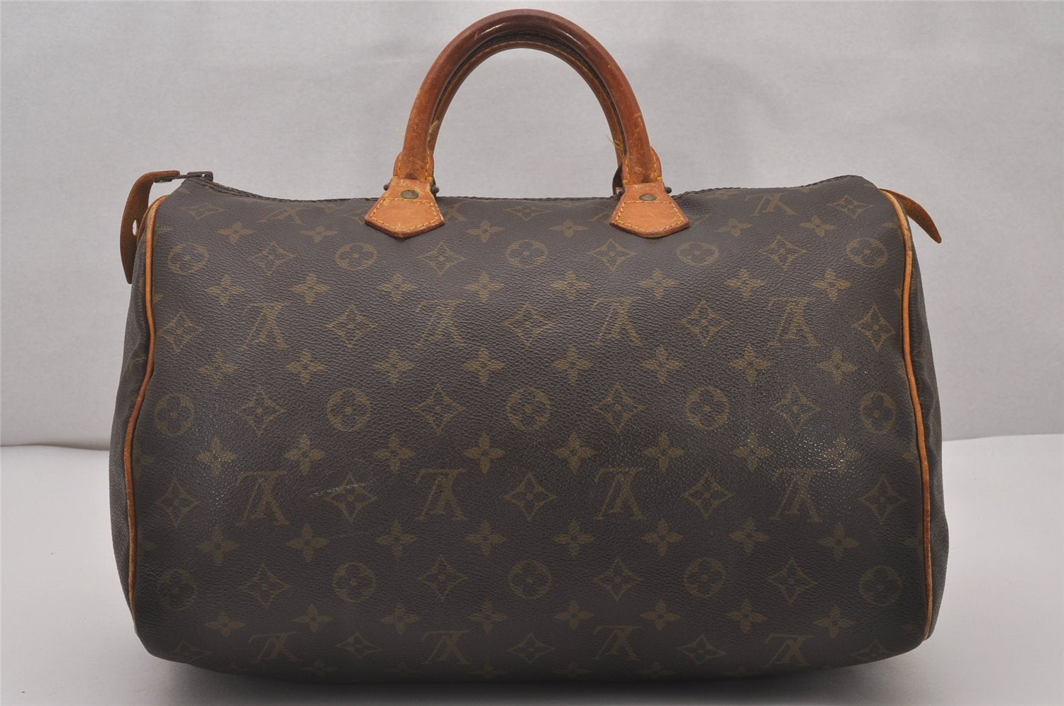 Authentic Louis Vuitton Monogram Speedy 35 Hand Boston Bag Old Model LV 4432I