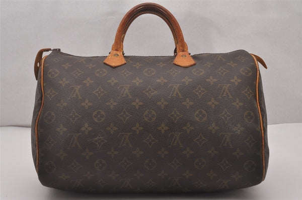 Authentic Louis Vuitton Monogram Speedy 35 Hand Boston Bag Old Model LV 4432I