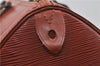 Authentic Louis Vuitton Epi Speedy 35 Hand Boston Bag Brown M42993 LV 4435D