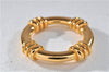 Authentic HERMES Scarf Ring BouEe Circle Design Gold Tone 4435F