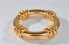 Authentic HERMES Scarf Ring BouEe Circle Design Gold Tone 4435F