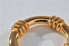 Authentic HERMES Scarf Ring BouEe Circle Design Gold Tone 4435F