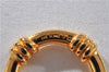 Authentic HERMES Scarf Ring BouEe Circle Design Gold Tone 4435F