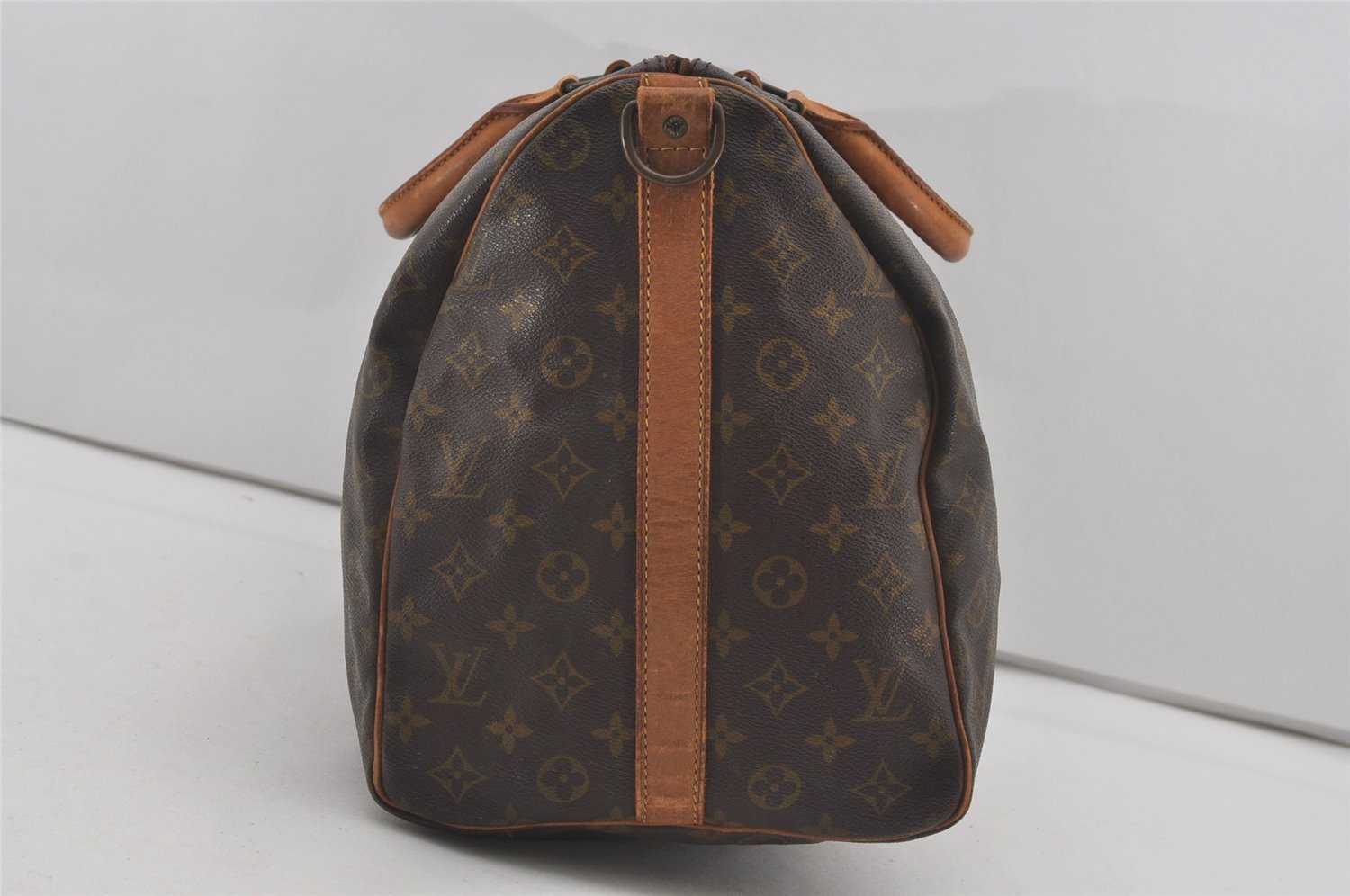 Auth Louis Vuitton Monogram Keepall Bandouliere 50 Boston Bag Old Model LV 4435I