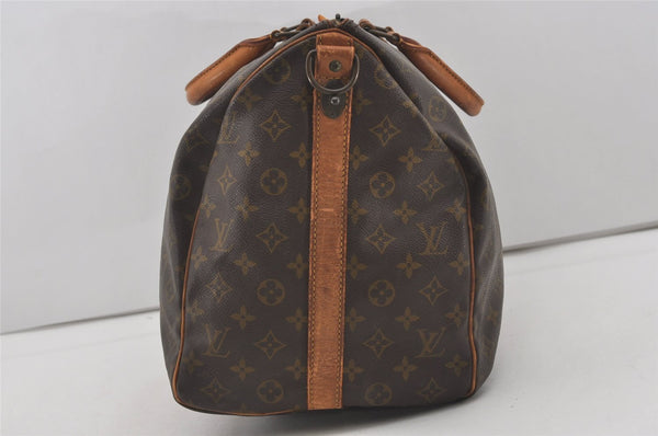 Auth Louis Vuitton Monogram Keepall Bandouliere 50 Boston Bag Old Model LV 4435I