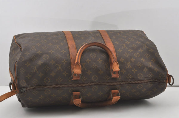 Auth Louis Vuitton Monogram Keepall Bandouliere 50 Boston Bag Old Model LV 4435I
