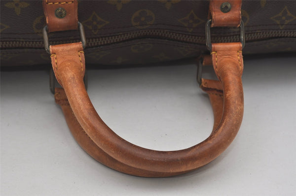 Auth Louis Vuitton Monogram Keepall Bandouliere 50 Boston Bag Old Model LV 4435I
