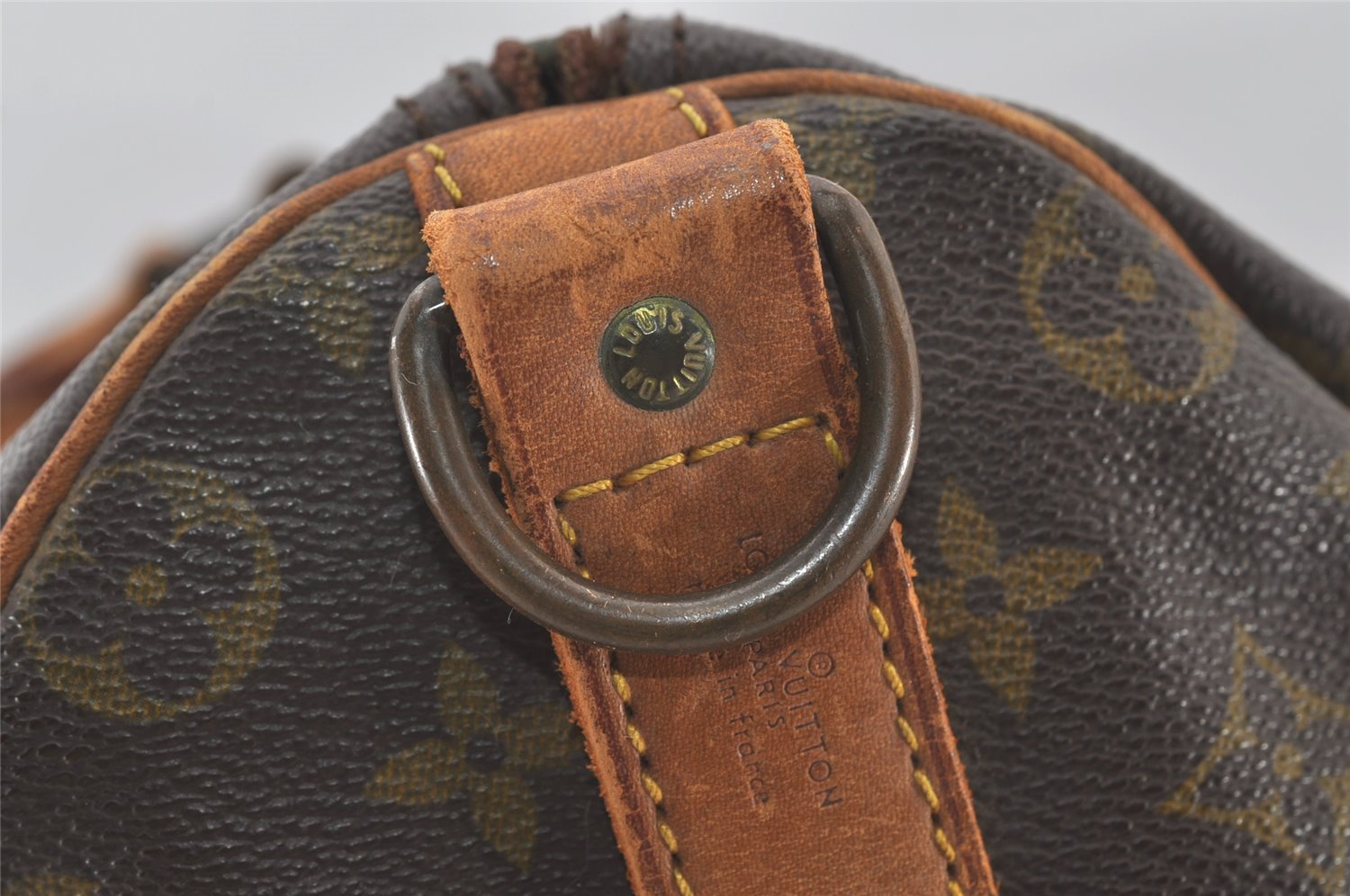 Auth Louis Vuitton Monogram Keepall Bandouliere 50 Boston Bag Old Model LV 4435I