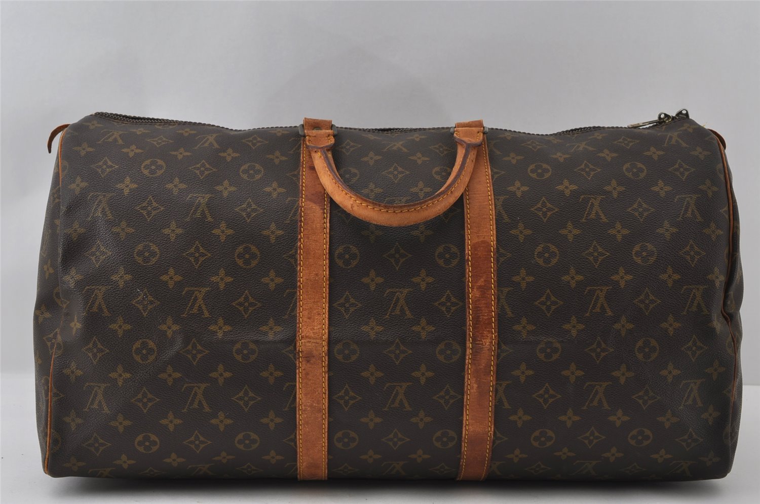 Authentic Louis Vuitton Monogram Keepall 55 Travel Boston Bag M41424 LV 4437I