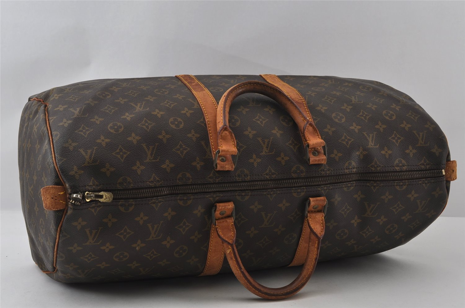 Authentic Louis Vuitton Monogram Keepall 55 Travel Boston Bag M41424 LV 4437I