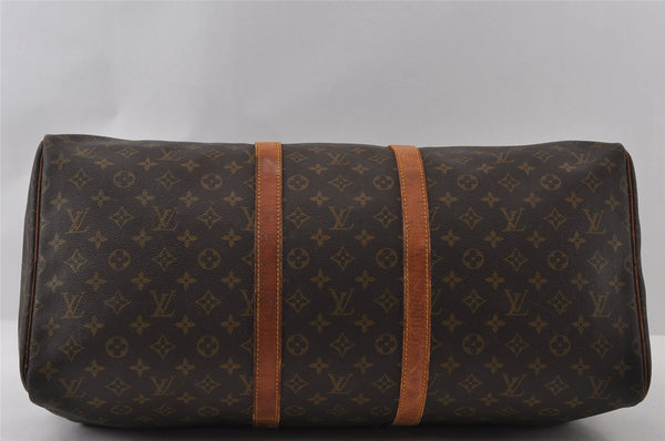 Authentic Louis Vuitton Monogram Keepall 55 Travel Boston Bag M41424 LV 4437I