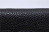 Authentic CHANEL Caviar Skin CC Logo Bifold Wallet Purse Black 4438F