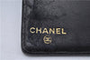 Authentic CHANEL Caviar Skin CC Logo Bifold Wallet Purse Black 4438F