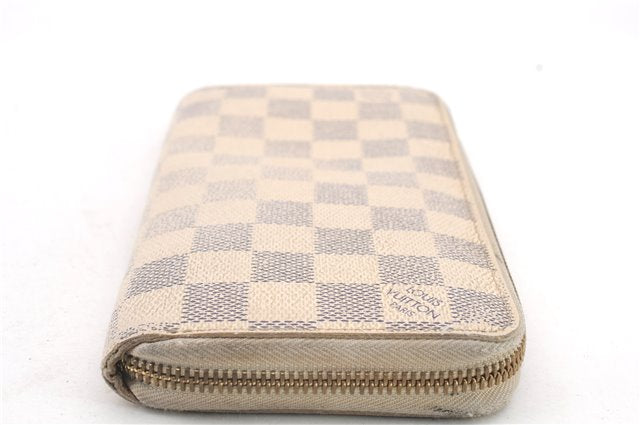 Authentic LOUIS VUITTON Damier Azur Zippy Wallet Long Purse N60019 LV 4439C