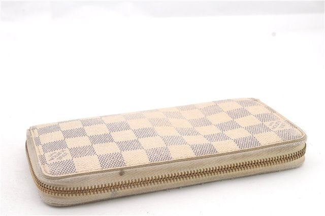 Authentic LOUIS VUITTON Damier Azur Zippy Wallet Long Purse N60019 LV 4439C