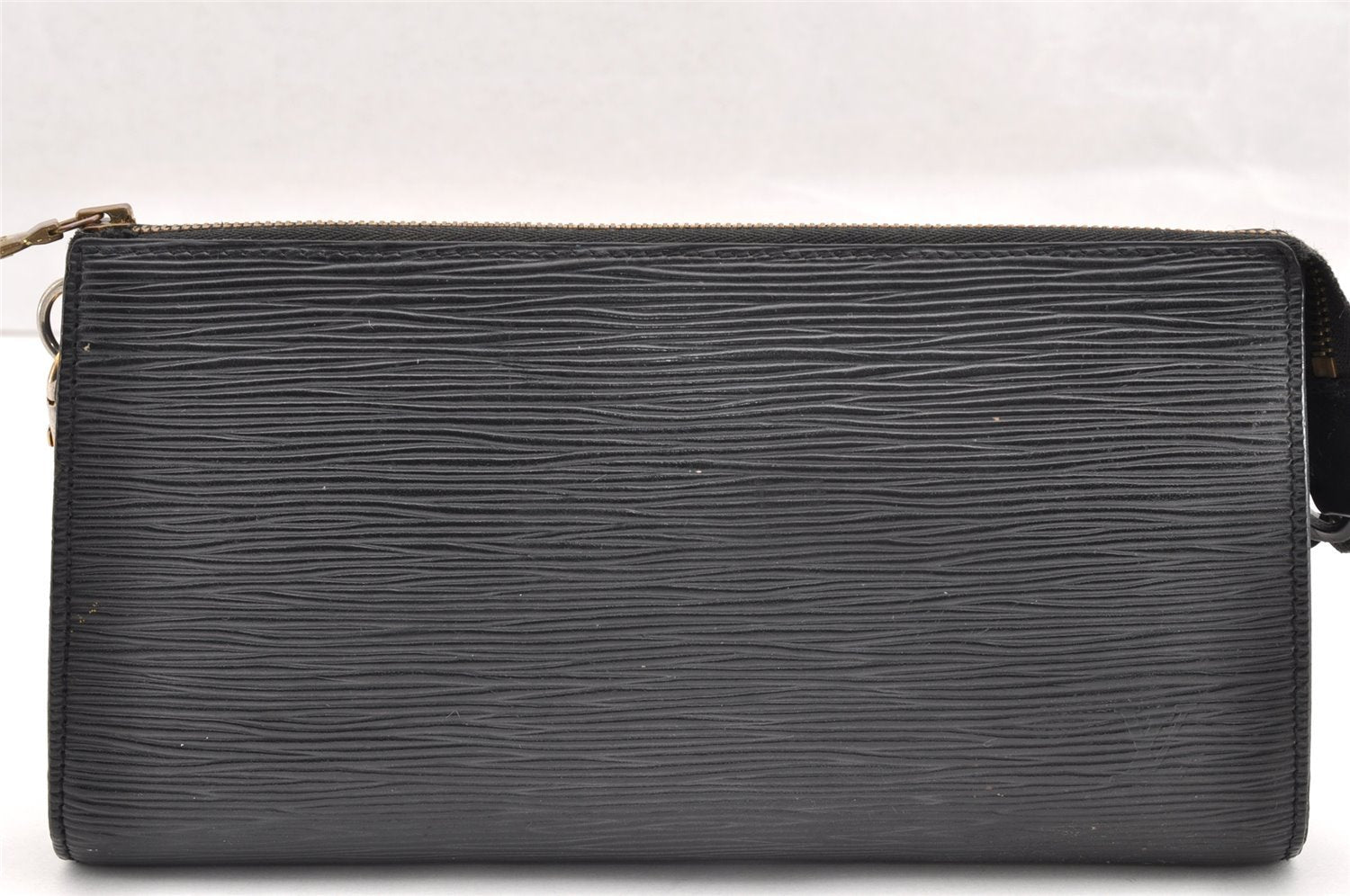 Authentic Louis Vuitton Epi Pochette Accessoires Pouch Black M52942 LV 4439I