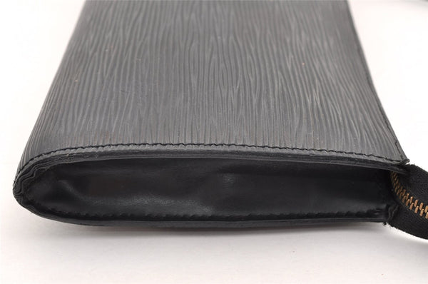 Authentic Louis Vuitton Epi Pochette Accessoires Pouch Black M52942 LV 4439I