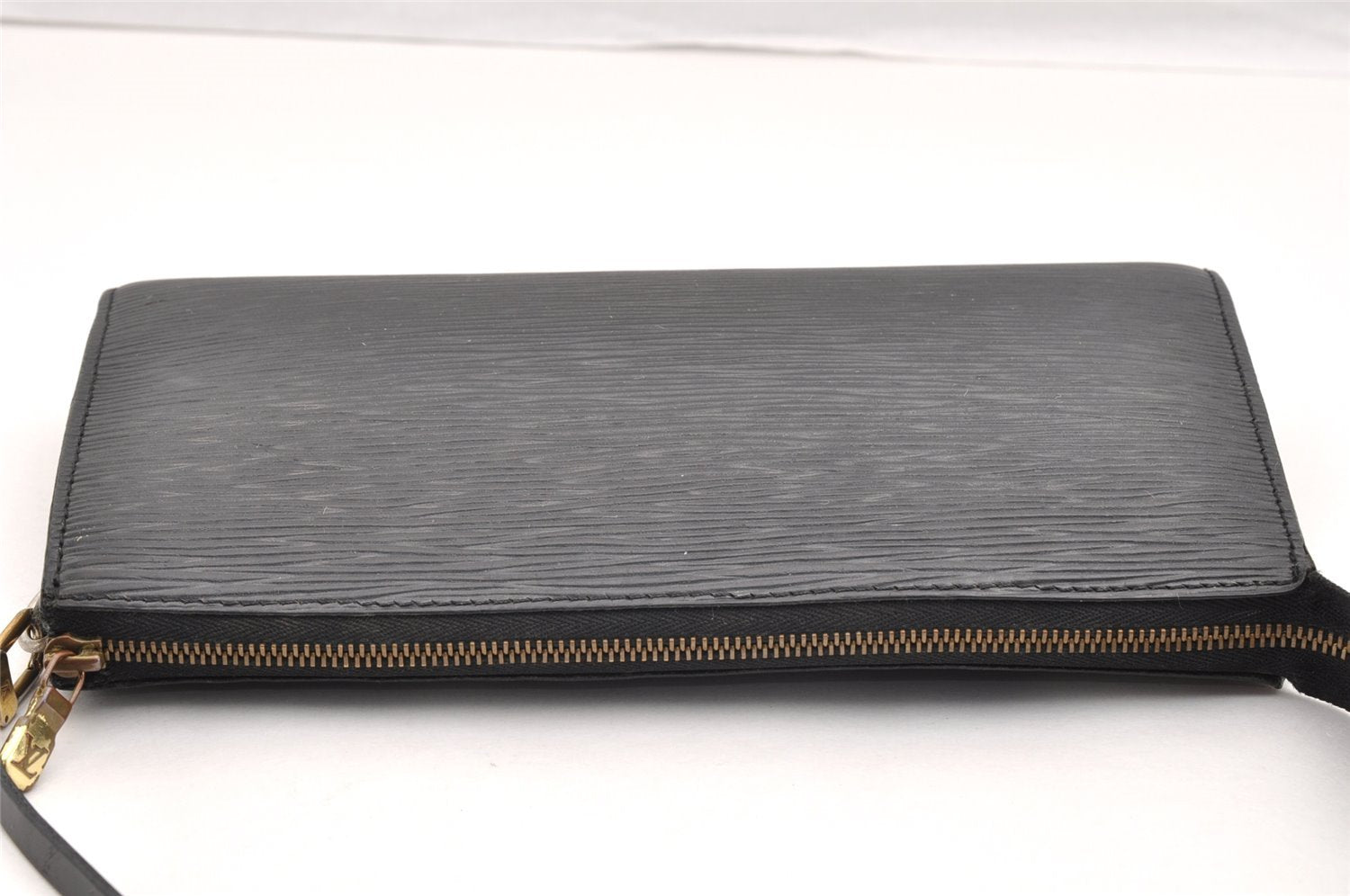 Authentic Louis Vuitton Epi Pochette Accessoires Pouch Black M52942 LV 4439I