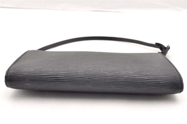 Authentic Louis Vuitton Epi Pochette Accessoires Pouch Black M52942 LV 4439I