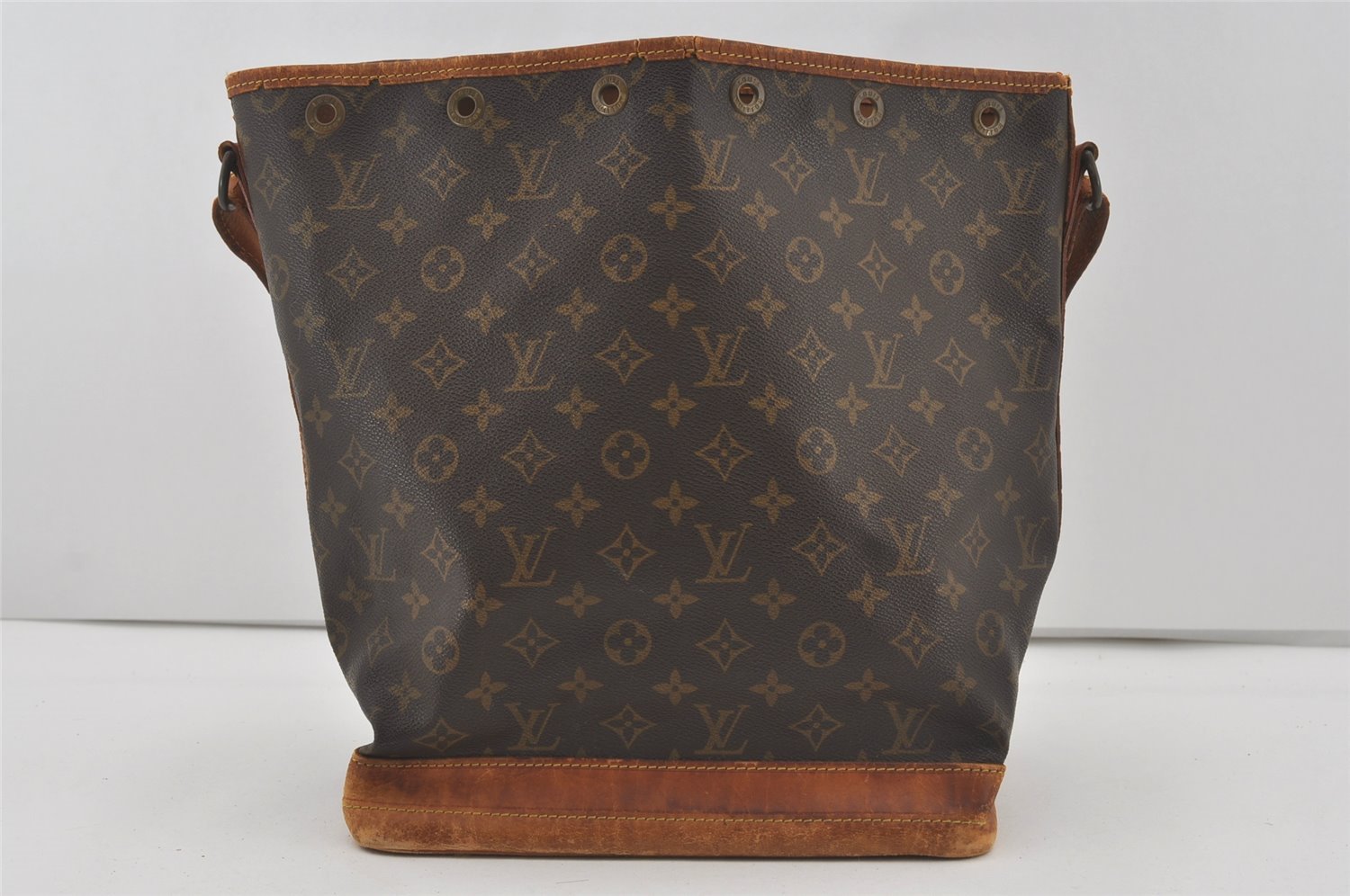 Authentic Louis Vuitton Monogram Noe Shoulder Drawstring Bag M42224 LV 4441I