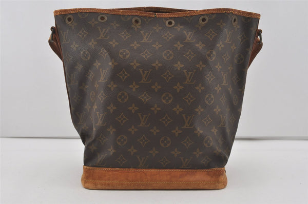 Authentic Louis Vuitton Monogram Noe Shoulder Drawstring Bag M42224 LV 4441I