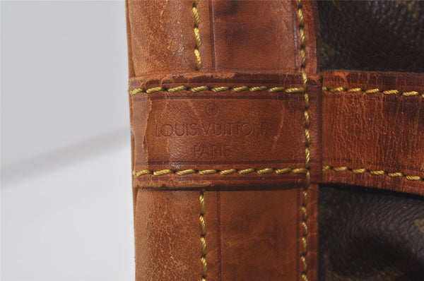 Authentic Louis Vuitton Monogram Noe Shoulder Drawstring Bag M42224 LV 4441I