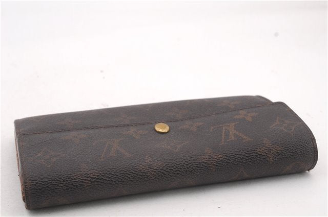 Auth LOUIS VUITTON Monogram Pochette Porte Monnaie Credit Wallet M61726 LV 4443C