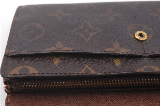 Auth LOUIS VUITTON Monogram Pochette Porte Monnaie Credit Wallet M61726 LV 4443C